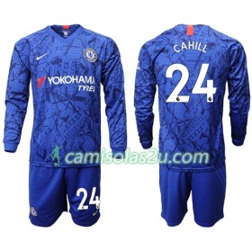 Camisolas de Futebol Chelsea Cahill 24 Criança Equipamento Principal 2019/20 Manga Comprida